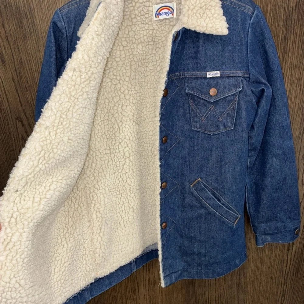 Men's Vintage Wrangler 70’s Wrangle Wrange Coat Size Small - Picture 4 of 5